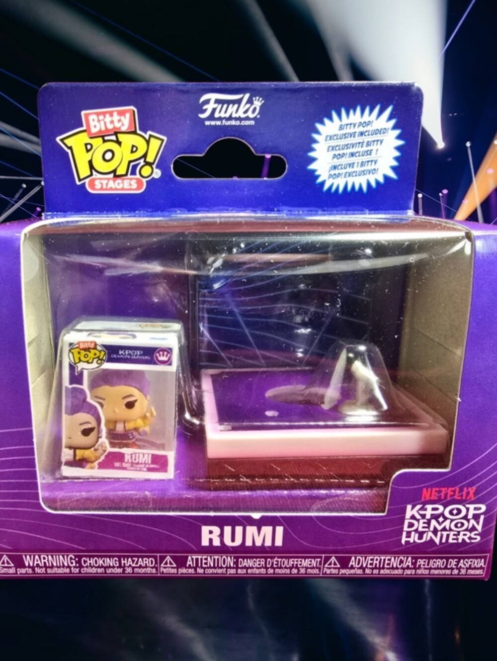 Funko! Bitty Pop Stages: Brand New Rumi With Stage (Nib)